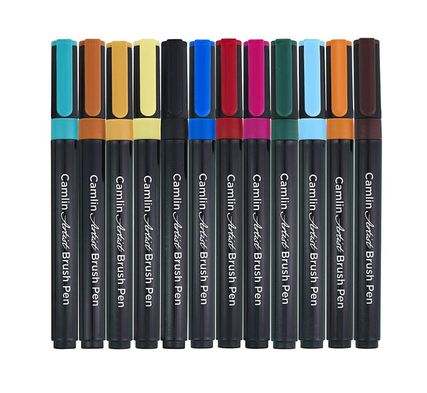 Camlin Artist Brush Pen -Pack of 12