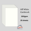 A3 Off White Cardstock 300 Gsm - 25 Sheets