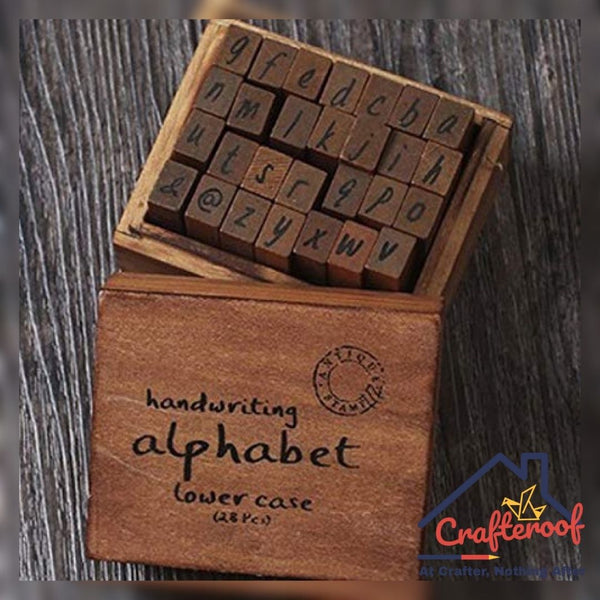 Alphabet Stamp Vintage - Lowercase