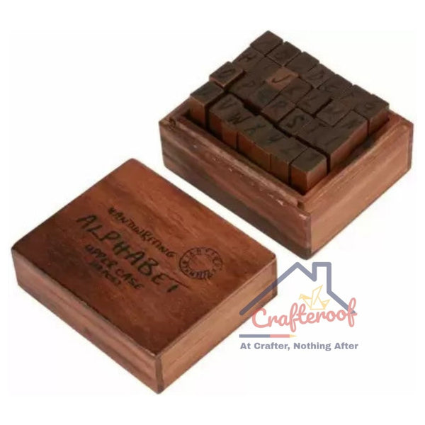 Alphabet Stamp Vintage - Uppercase