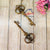 Antique Golden Metal keys- 2pcs/pack