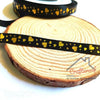 Black Heart Foiled Ribbon - 10yrds/pack