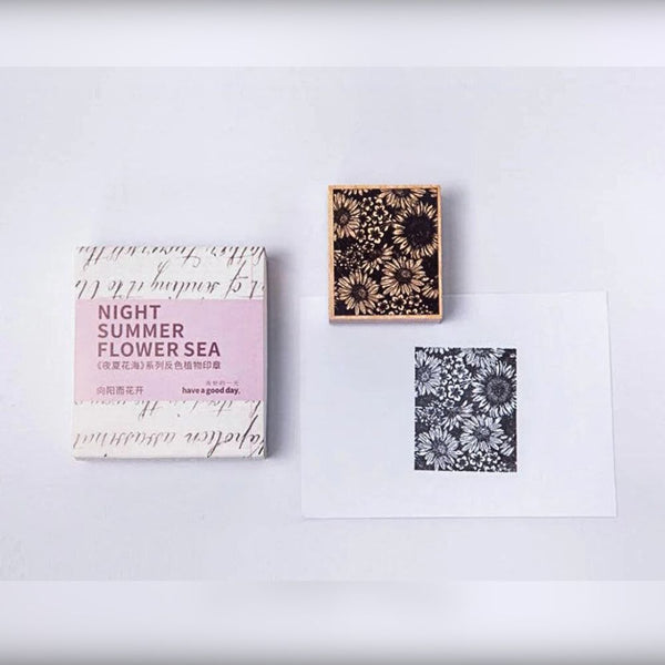 Blooming in the Sun - Wooden Journal Stamp