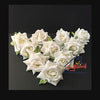 Snow white Fabric Flower - 10Pcs/pack