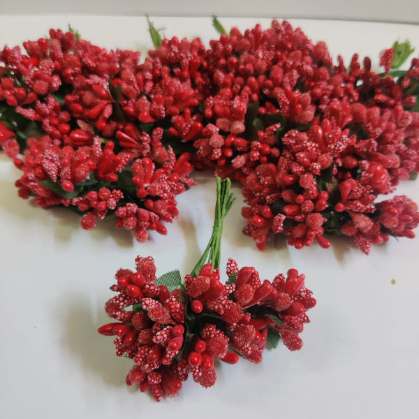 Red Pollen Flower-144pc