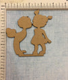 Kissing Baby Couple - MDF Cutout