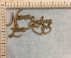 Never Ending Love - MDF Cutout