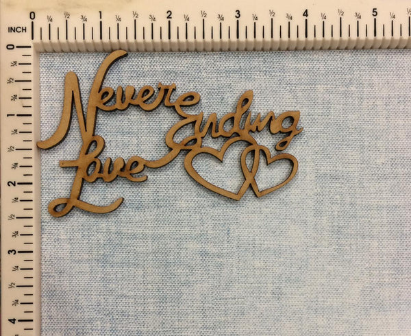 Never Ending Love - MDF Cutout