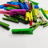 Big Colored Wooden Clip 5cm - 50pcs/pack