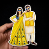 Wedding couple #3- Printed Cutout
