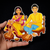 Wedding couple Haldi #4- Printed Cutout