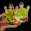 Wedding couple Mehndi #5- Printed Cutout