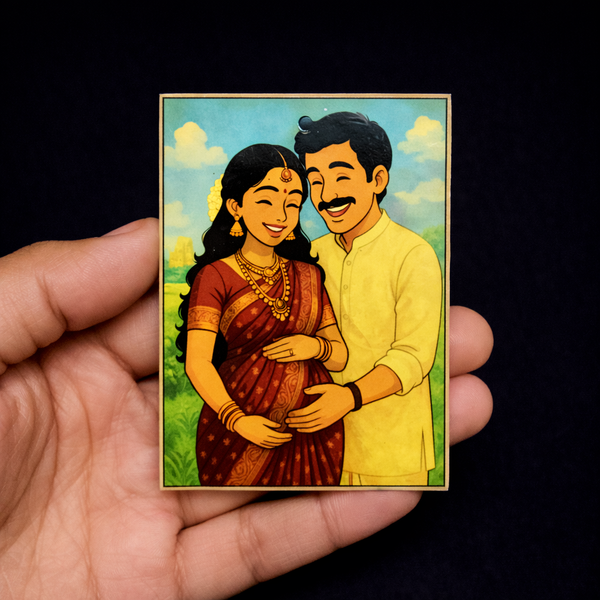 Baby Shower Couple #4- Printed Cutout