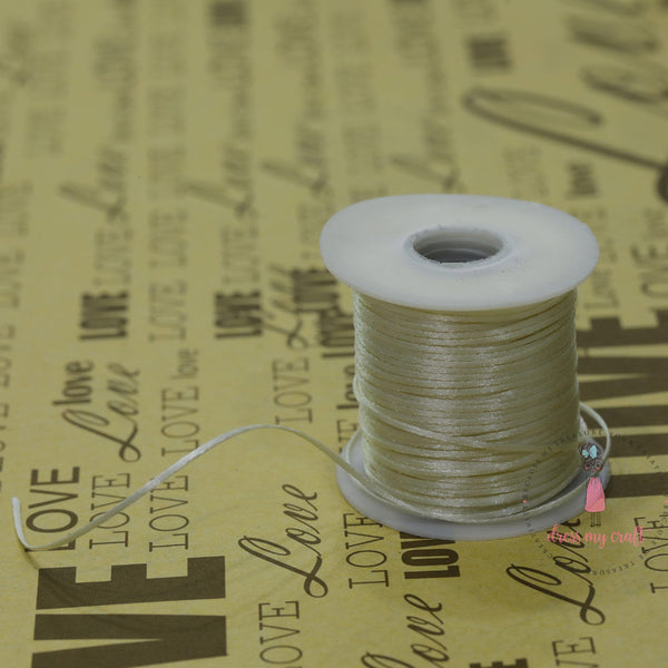 Satin Ribbon Twine - Off White