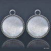 Designer Circle Silver Metal Frame