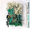 Green-White Dry Artificial Flower