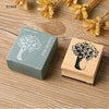 Flower in vase - Wooden Stamp