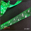 Love Organza Ribbon 3/4 inch - Green