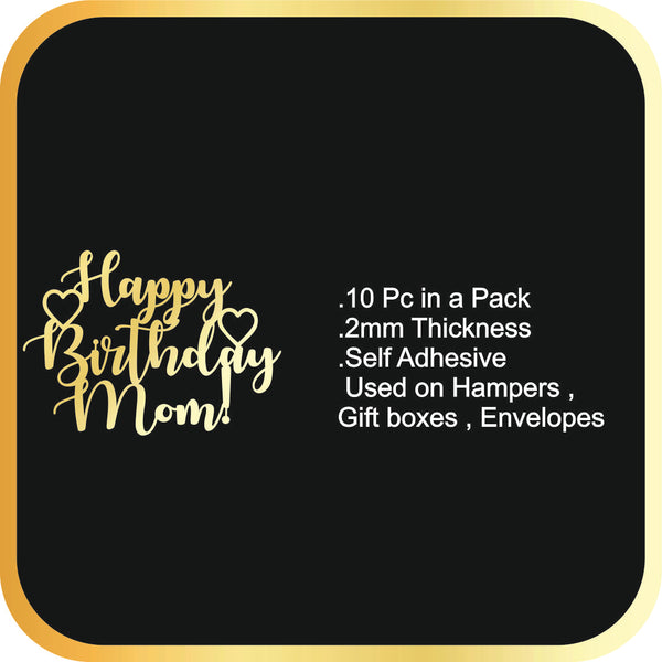 Happy Birthday Mom #4 Acrylic cutout - 10pc/pack