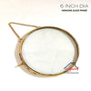 Hanging Circle Glass Frame - 6 Inch Dia