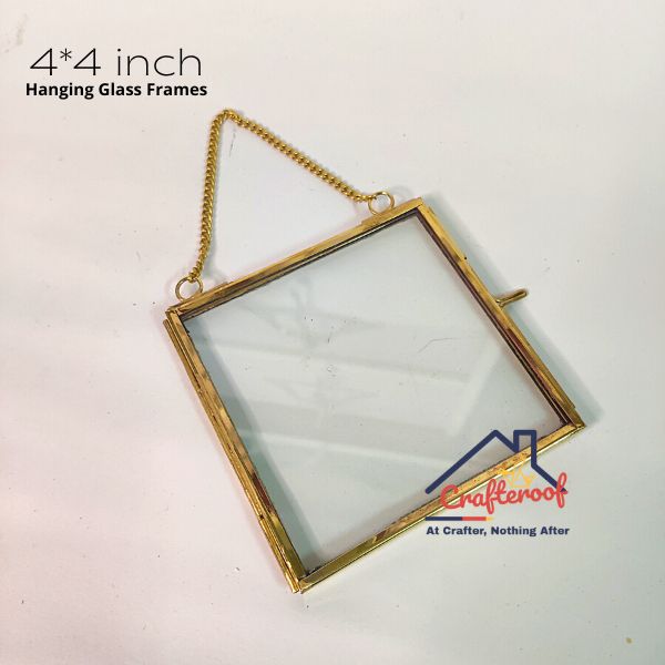 Hanging Glass Photo Frame -4*4 inch