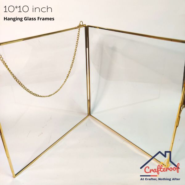 Hanging Glass Photo Frame – 10*10 inch