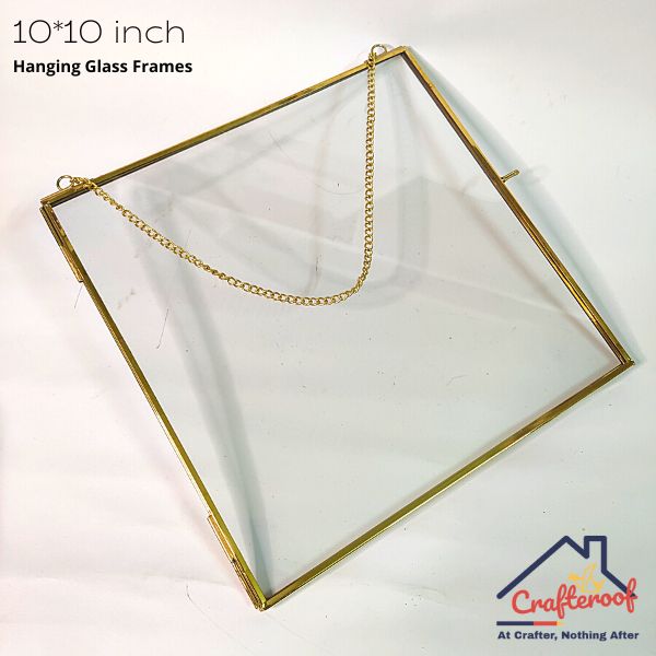 Hanging Glass Photo Frame – 10*10 inch