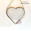 Hanging Heart Glass Frame - 6*6 Inch