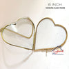 Hanging Heart Glass Frame - 6*6 Inch