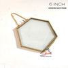 Hanging Hexagon Glass Frame - 6*5 Inch