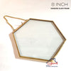 Hanging Hexagon Glass Frame - 8*7 Inch