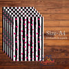 Heart Stripe #2 - A4 Designer Sheet