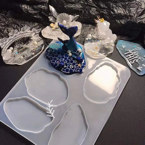 Irregular 5 Coaster Mold Set