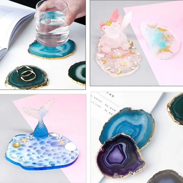 Irregular 5 Coaster Mold Set