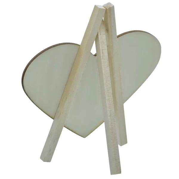 Wood Easel Stand With Circle - 6inch