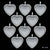 Mini Heart Silver Metal Frame