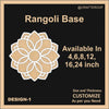 Reusable Rangoli base #1 - To fill color