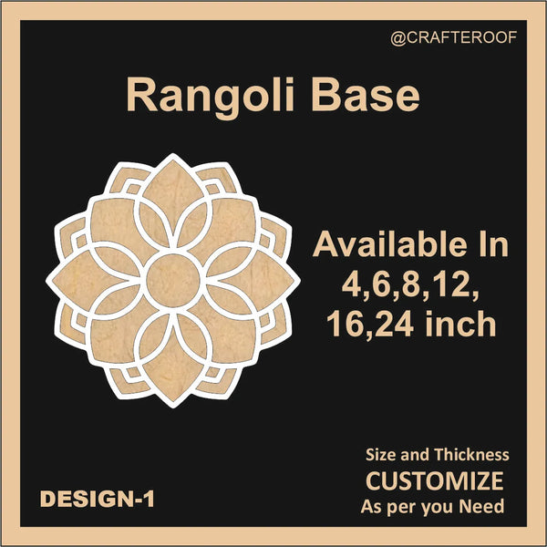 Reusable Rangoli base #1 - To fill color