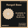Reusable Rangoli base #47 - To fill color