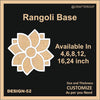 Reusable Rangoli base #52 - To fill color