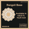 Reusable Rangoli base #88 - To fill color