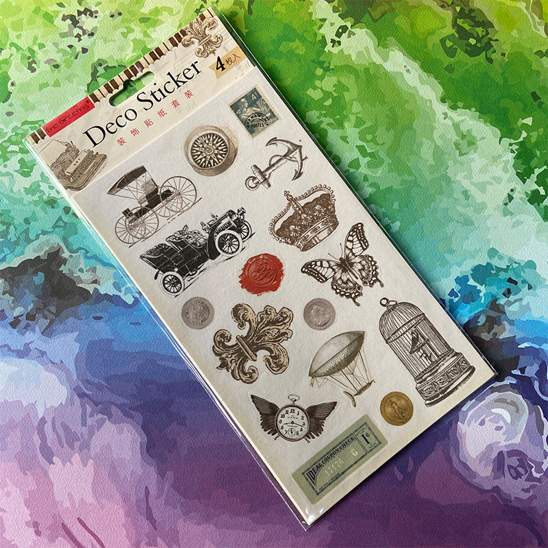 Daco Stickers 4 IN 1 Deco Sticker - Vintage Element – Crafteroof