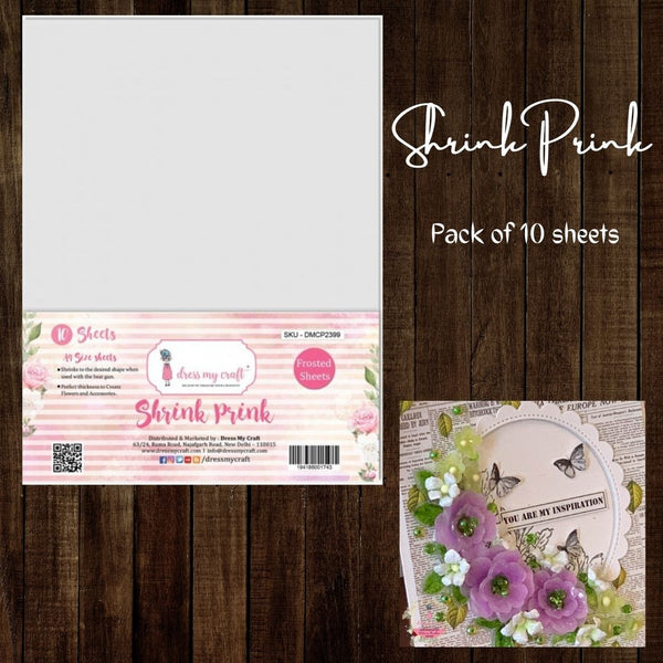 Shrink Prink (Frosted Glass Sheets) - Pack of 10 Sheets