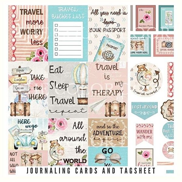 "TRAVEL HAUS" Journaling Cards & Tagsheets