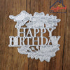 Floral Happy Birthday Die