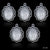 Silver Decorative Oval Metal Pendant Frame