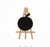 Wood Easel Stand With Circle - 6 inch