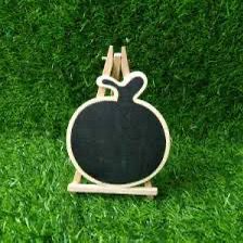 Wood Easel Stand With Circle - 6 inch