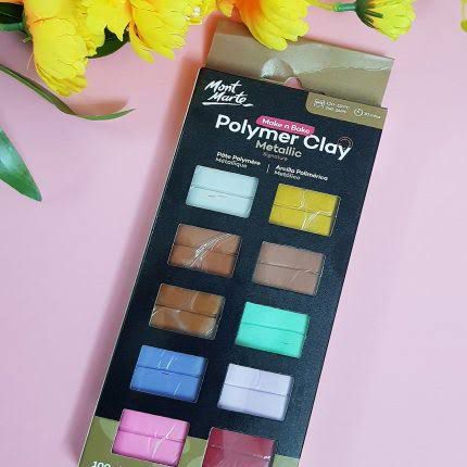 Polymer Clay Metalic 100gm 10 colors