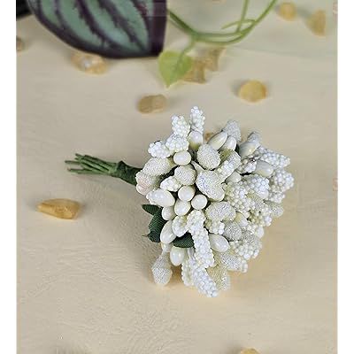 Off White Pollen Flower-144pcs